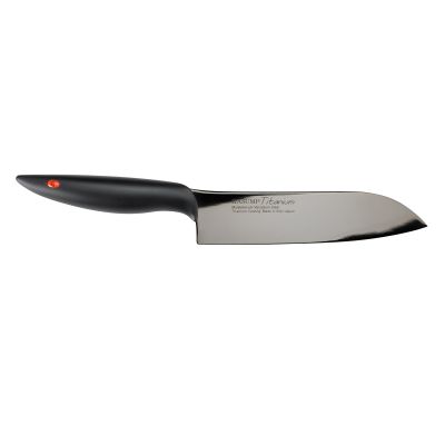 Nóż japoński Santoku kuty dł. 18 cm TITANIUM - KASUMI