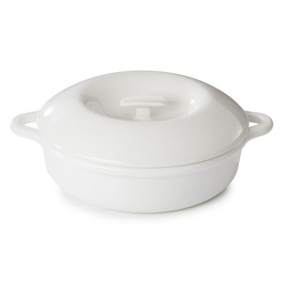 Podgrzewacz porcelanowy z pokrywką biały,  3,5 l BOMBANCE - REVOL