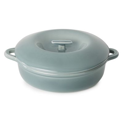 Podgrzewacz porcelanowy z pokrywką szary,  3,5 l BOMBANCE - REVOL