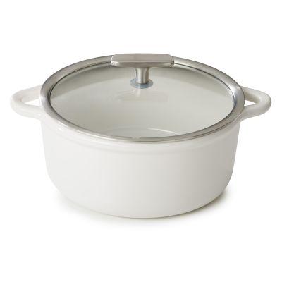 Podgrzewacz porcelanowy ze szklaną pokrywą biały,  2,5 l BOMBANCE - REVOL