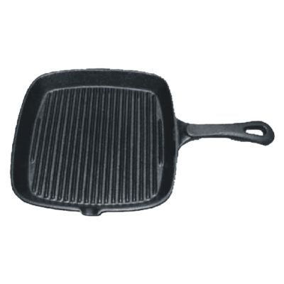 Patelnia grillowa kwadratowa, żeliwna