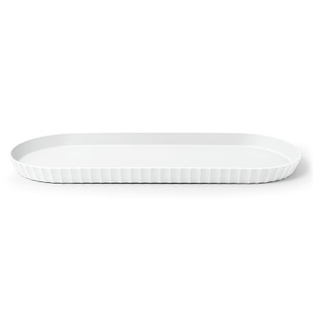 Oval tray 50x25 cm, crystalline white - MINERVA - BLIM PLUS