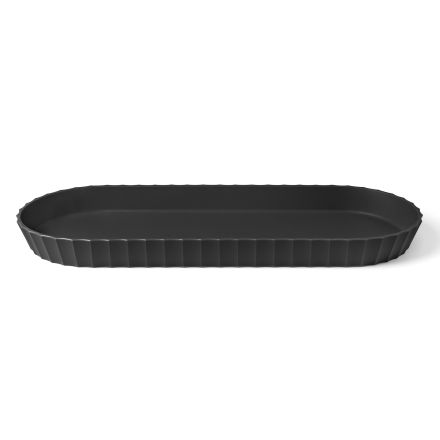 Oval tray 37.5x15 cm, carbon - MINERVA - BLIM PLUS