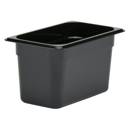 Polycarbonate container 1/4-150 black - CAMBRO