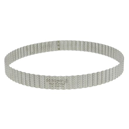 Perforated round tart ring 28 cm - DE BUYER