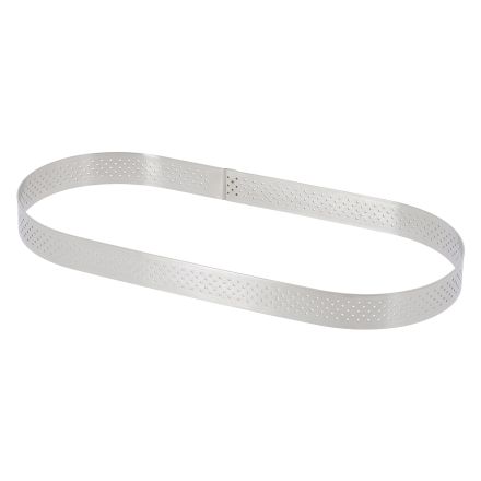 Oblong ring perforated, 30 x 11 x 2 cm DE BUYER 