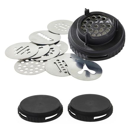 Set of stainless steel decorating discs Le Tube - DE BUYER