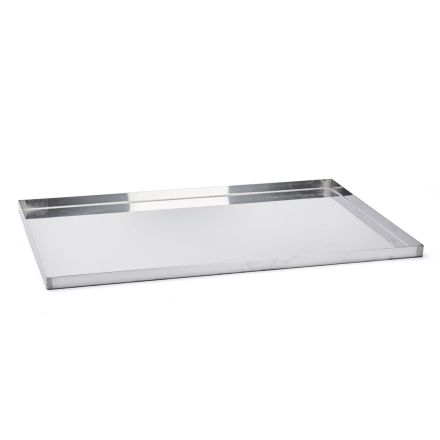 Stainless steel 18% baking tray, straights, 60 x 40 x 2 cm DE BUYER 