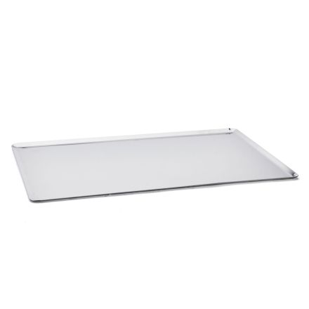 Stainless steel 18% baking tray, oblique edges, 60 x 40 x1 cm DE BUYER 