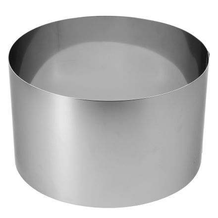High round ring 90 cl, ? 12, 8 cm height, stainless steel DE BUYER 