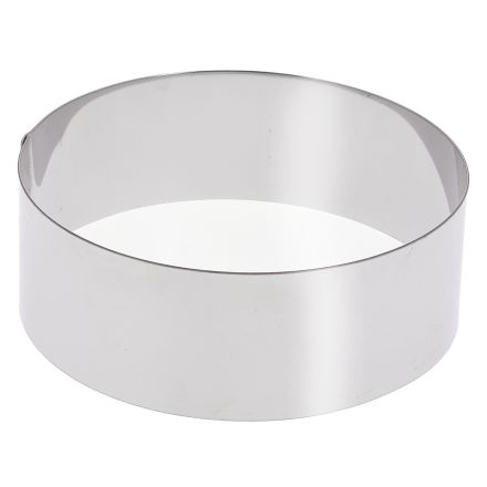 Stainless steel round ring, ? 16 cm, 4.5 cm height DE BUYER 