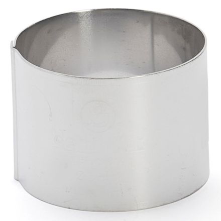 Stainless steel round ring, ? 6 cm, 4.5 cm height DE BUYER 