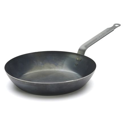 Blue steel frying pan La Lyonnaise , ? 24 cm DE BUYER 