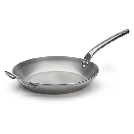 Steel frying pan, stainless steel cold handle DE BUYER 