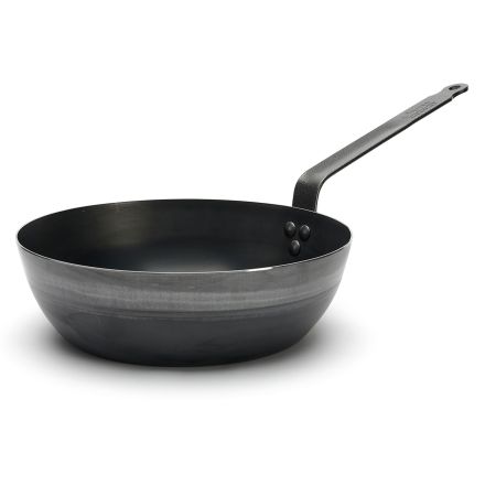 Country frypan, blue steel 2 mm thickness, ? 28 cm DE BUYER 