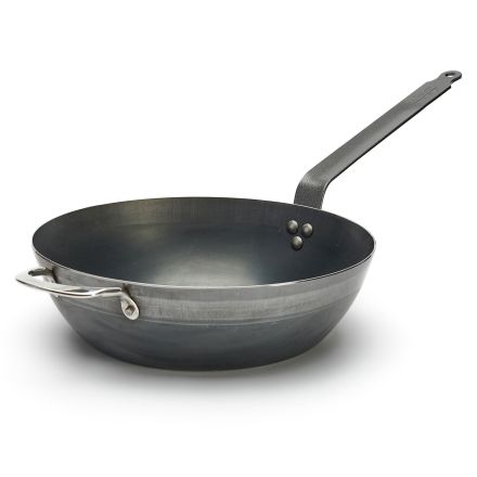 Country frypan, blue steel 2 mm thickness, ? 32 cm DE BUYER 