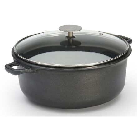 Low pot with lid dia. 24 cm CHOC EXTREME - DE BUYER