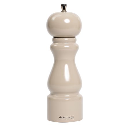 Pepper mill 20 cm taupe lacquered RUMBA - DE BUYER