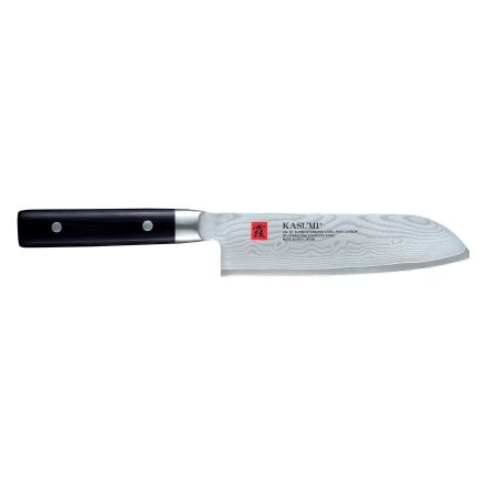 Japanese knife Santoku, 18 cm lenght, Damascene steel KASUMI 