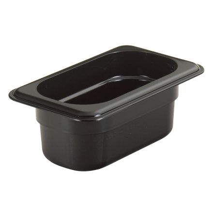 Container GN 1/6 RANGE, 15 cm height, polycarbonate, black 