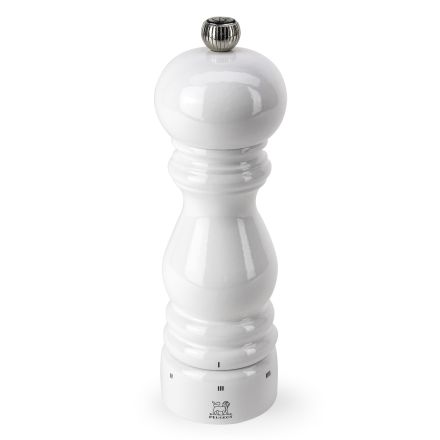 Pepper mill Paris u'select, 18 cm height, white lacquer finish PEUGEOT 