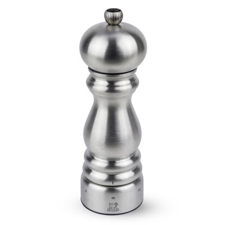 Pepper mill Paris Chef u'select, 18 cm height, stainless steel finish PEUGEOT 