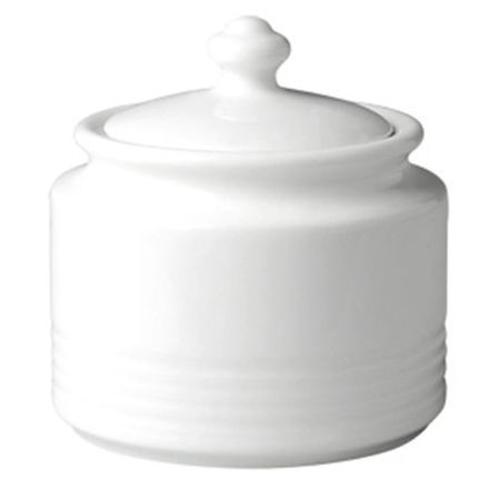 Sugar bowl with a lid 270 ml Rondo line RAK PORCELAIN 