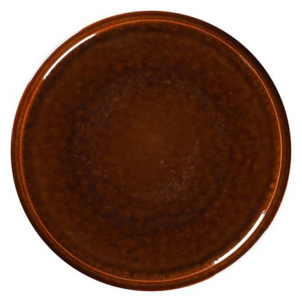 Flat plate 24 cm amber EASE - RAK PORCELAIN