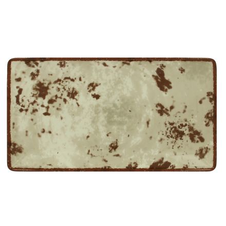 Rectangular plate, 33 x 18 cm, grey Peppery line RAK PORCELAIN 