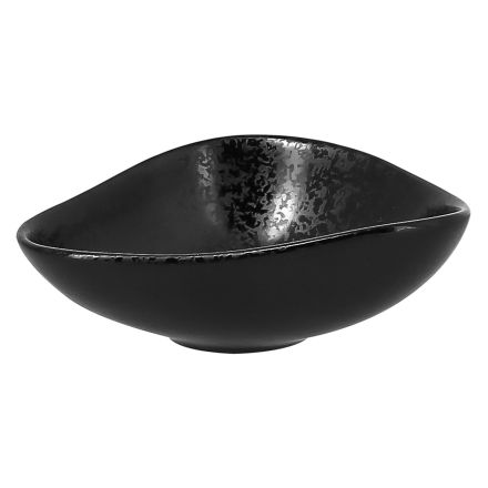 Bowl 10,5x7,5 cm 80 ml, black  SUGGESTIONS Shaped - RAK PORCELAIN