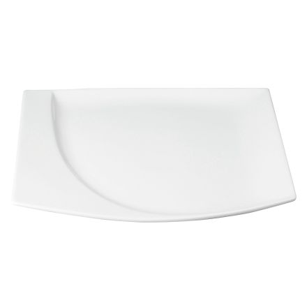 Square Flat plate, 32 x 29 cm Mazza line RAK PORCELAIN 