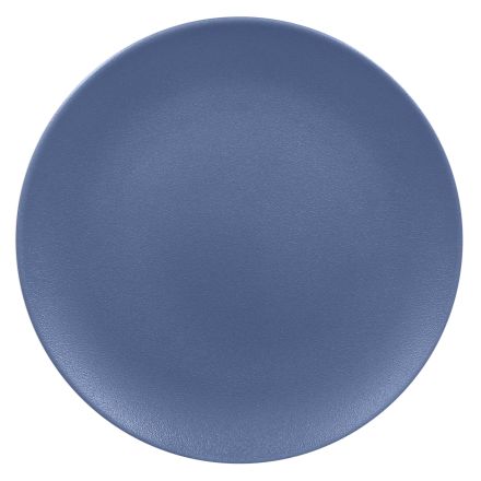 Flat plate, dia. 31 cm, blue Neofusion Mellow line RAK PORCELAIN 