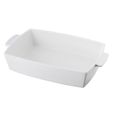 Rectangular dish without lid - gloss white - 30.5 x 21.5 x 7 cm - maintains desired temperature, rvlt satin-white induction chr color Rvlt2 Rect. Dish Without Lid line REVOL 