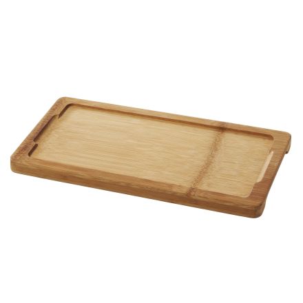 
Tray for rectangular 25 x 12 cm basalt dish , 28.5 x 15 x 1.7 cm, bamboo color Liner Tray For Rect.Plate 25X12Cm line REVOL 
