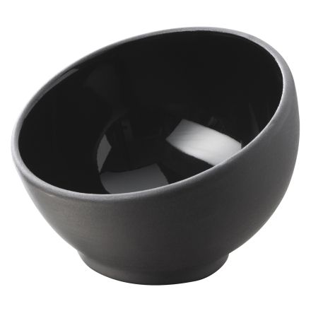 Mise en bouche bowl, dia. 7.5 cm h. 5.3 cm, glossy black color Solid Mise En Bouche Bowl line REVOL 