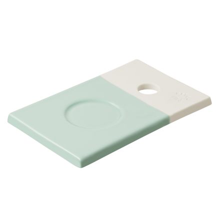 Small coloured porcelain tray, celadon green color Color Lab Snack Board line REVOL 