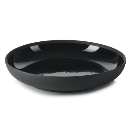 Individual bowl, glossy black color Solid Gourmet Plate line REVOL 