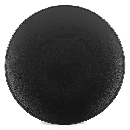 Flat ceramic plate, cast iron style color Equinoxe Bread Plate line REVOL 
