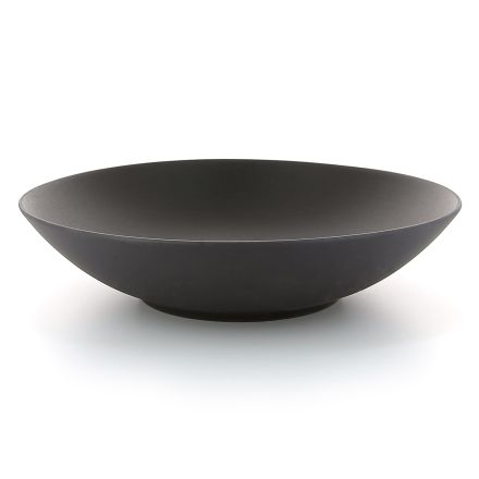 Ceramic soup bowl, cast iron style color Equinoxe Coupe Plate line REVOL 