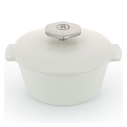 White pot, white lid 10 cm REVOLUTION - REVOL