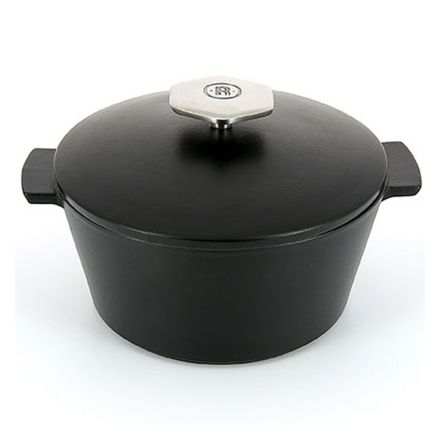 Black pot, black lid diam. 10cm REVOLUTION - REVOL