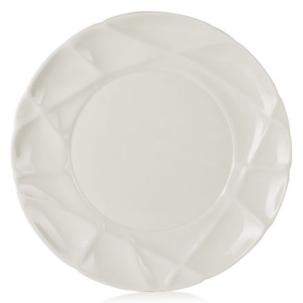 Porcelain flat plate, white color Succession Deep Plate line REVOL 