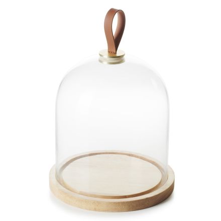 
Cake dish and cover, glass color Glass Cloche+Wood Base Set,Medium line REVOL 