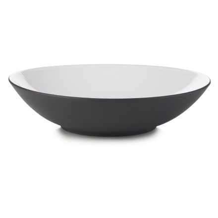 Ceramic soup bowl, white cumulus color Equinoxe Coupe Plate line REVOL 