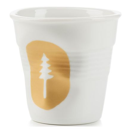 Crumpled porcelain utensil pot, Tree negative Crumple Buffet Jar line REVOL