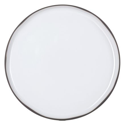 Dinner plate, dia. 21 cm, white cumulus Caractere line REVOL