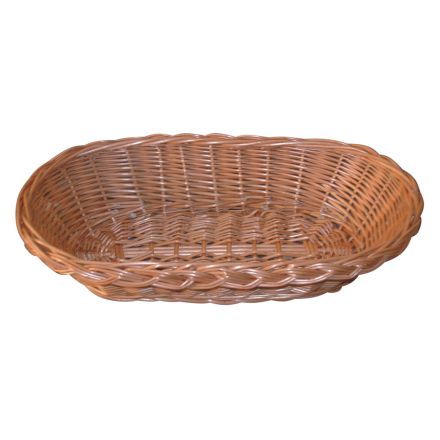 Wicker basket, 21 x 16 cm, oval