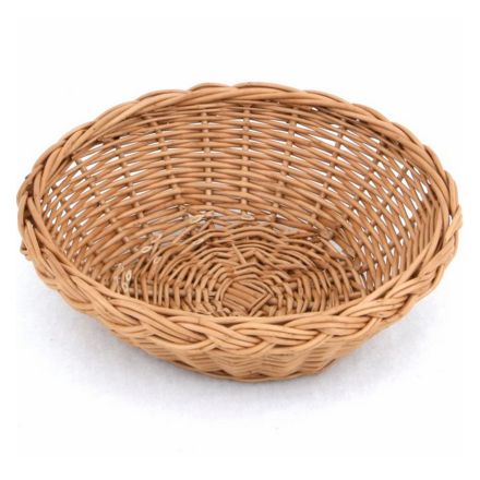 Wicker basket, dia. 20 cm, round