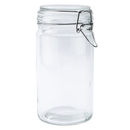 Słoik z klamrą, cylinder, 1000 ml (kpl. 4 szt)