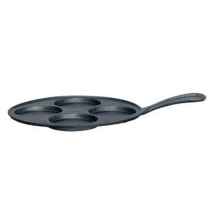 Cast-iron fry pan for fried eggs